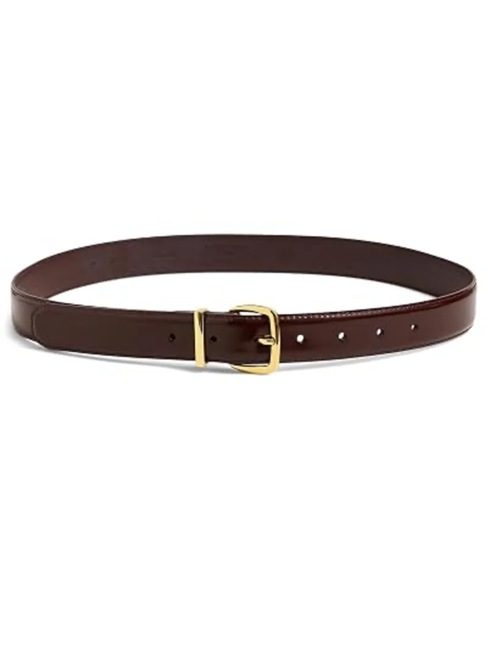 NWT Madewell The Essential Leather Belt Dark Cabernet SM